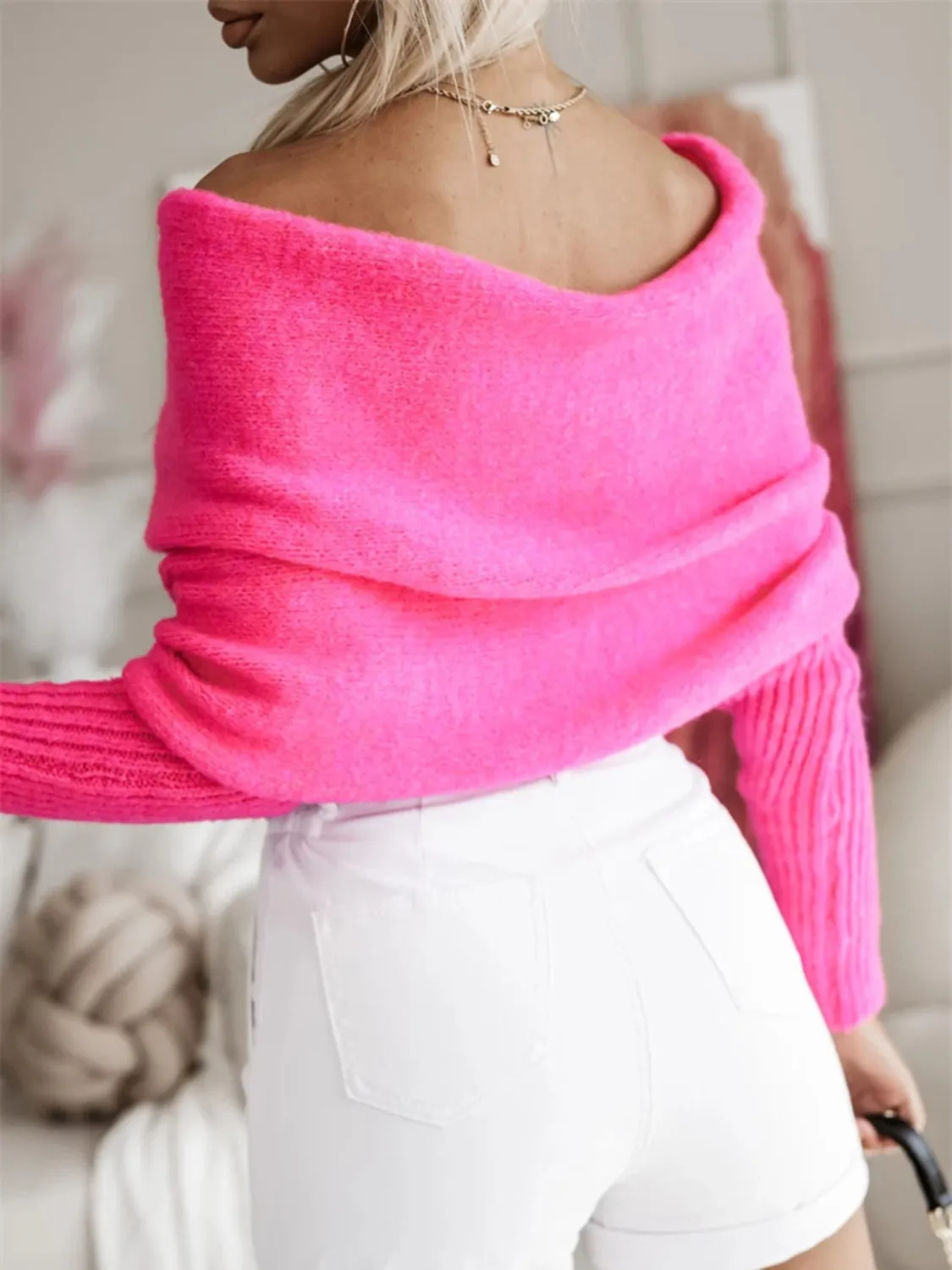 🌟 Long Sleeve Cropped Knit Top 🌟