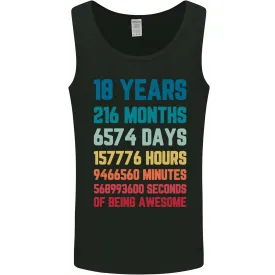 18th Birthday 18 Year Old Mens Vest Tank Top