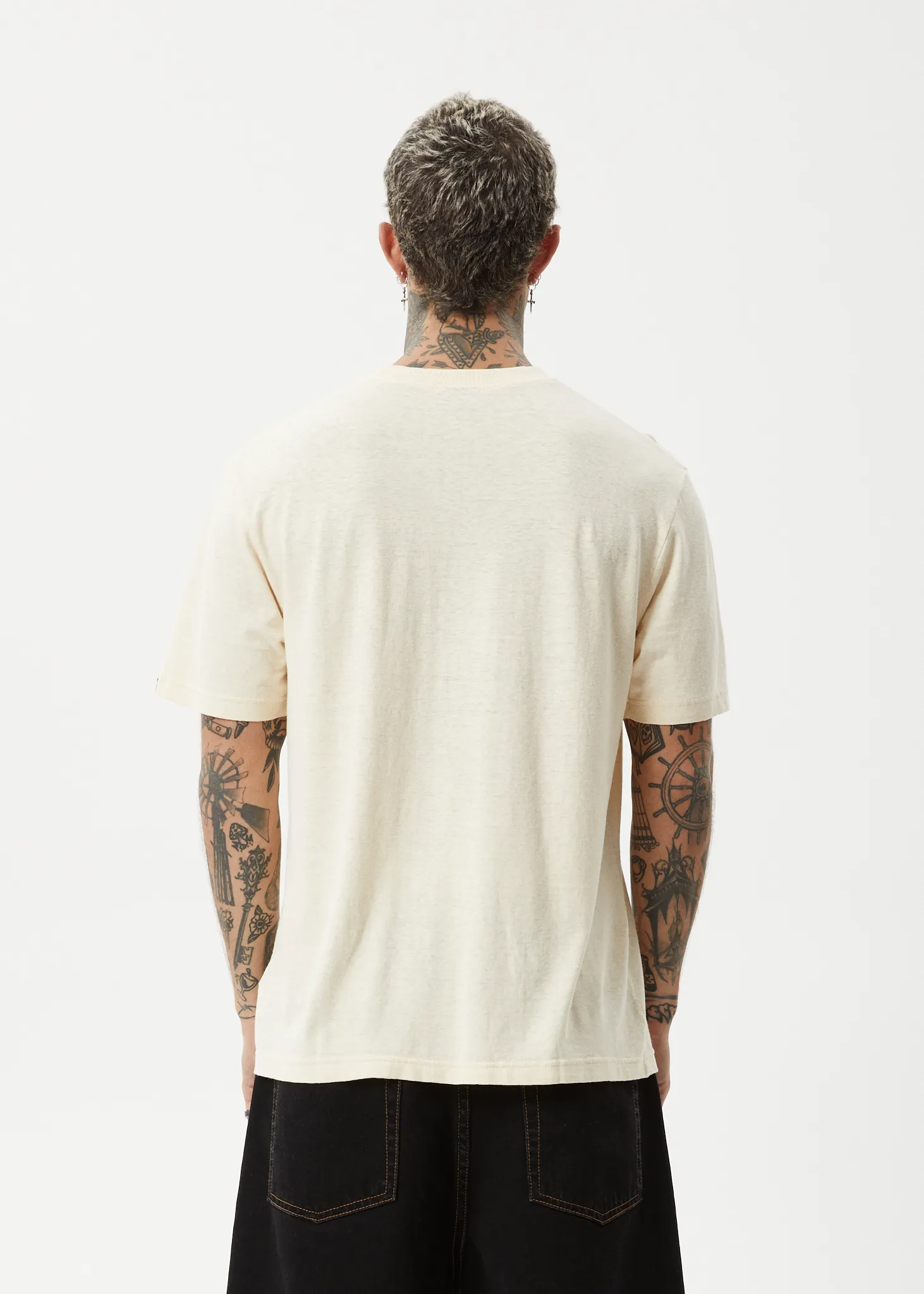 AFENDS Mens Classic - Retro Fit Tee - Sand