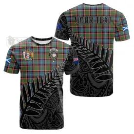 Aikenhead Crest Tartan Cotton T-shirt with New Zealand Silver Fern Half Style