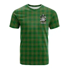 Aldwell Irish Clan Tartan Cotton T-shirt with Coat of Arms