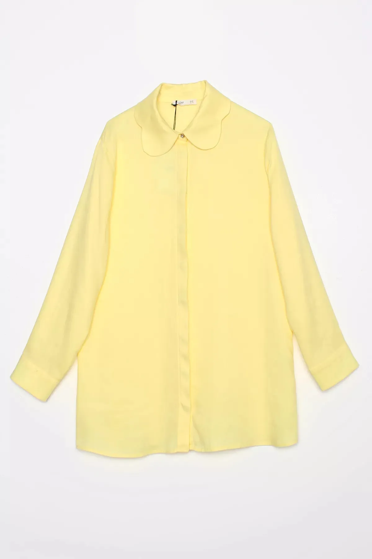 All Flower Collar Shirt Light Yellow