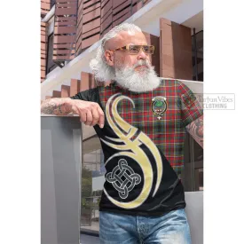 Anderson of Arbrake Tartan Cotton T-shirt with Family Crest and Celtic Symbol Style