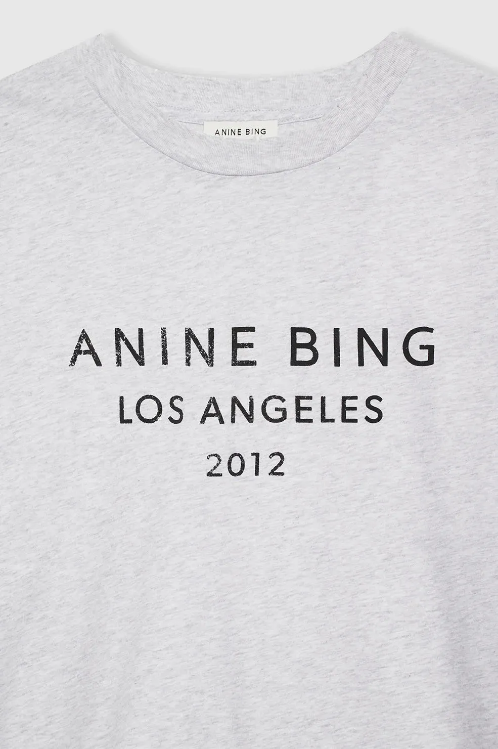 Anine Bing Myers Tee - Heather Grey