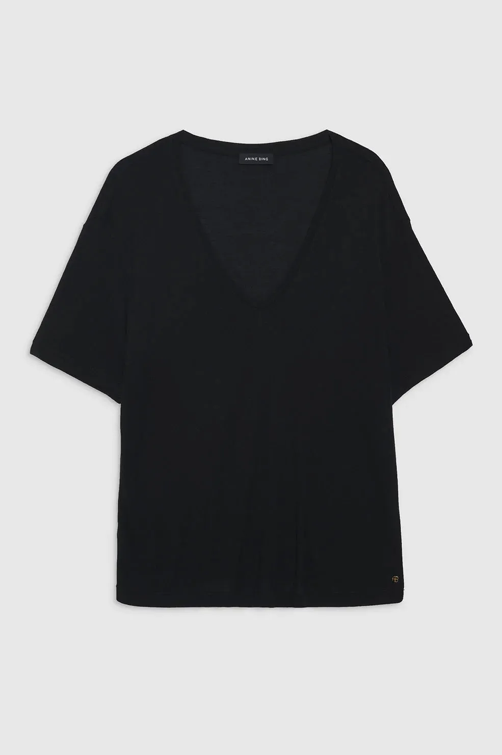 Anine Bing Vale Tee - Black