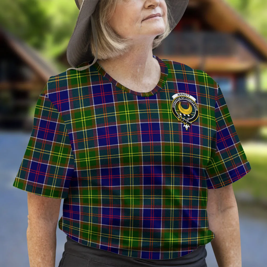 Arnott Tartan T-Shirt with Family Crest