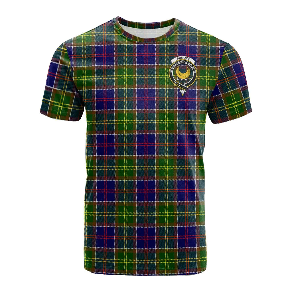 Arnott Tartan T-Shirt with Family Crest