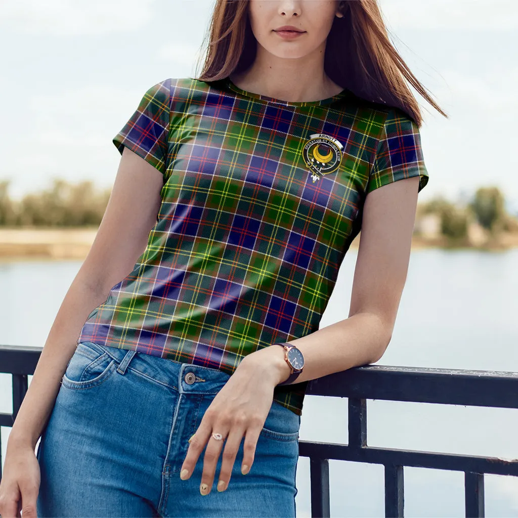 Arnott Tartan T-Shirt with Family Crest