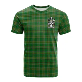 Balfour Irish Clan Tartan Cotton T-shirt with Coat of Arms