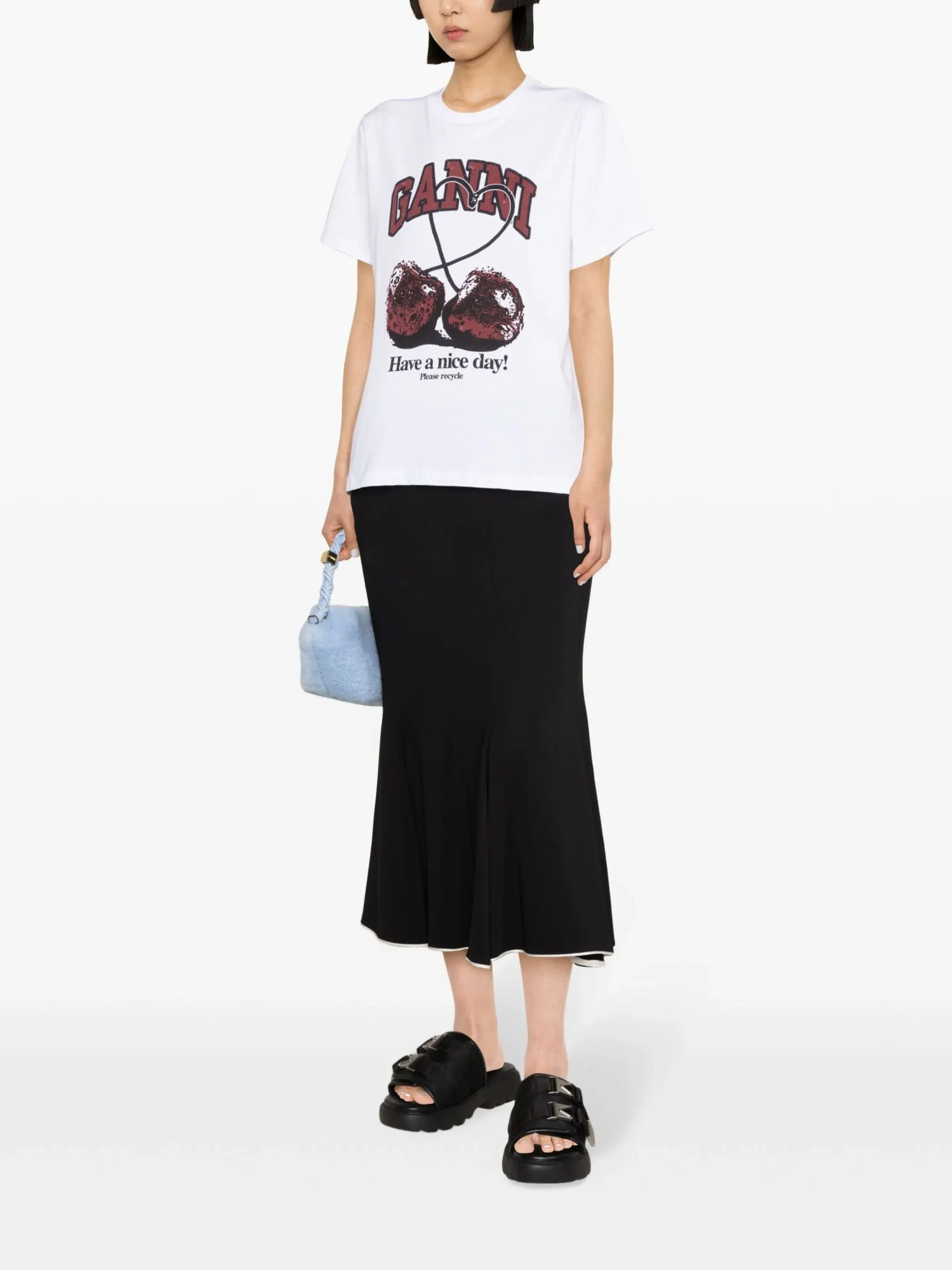 Basic Jersey Cherry Relaxed T-Shirt