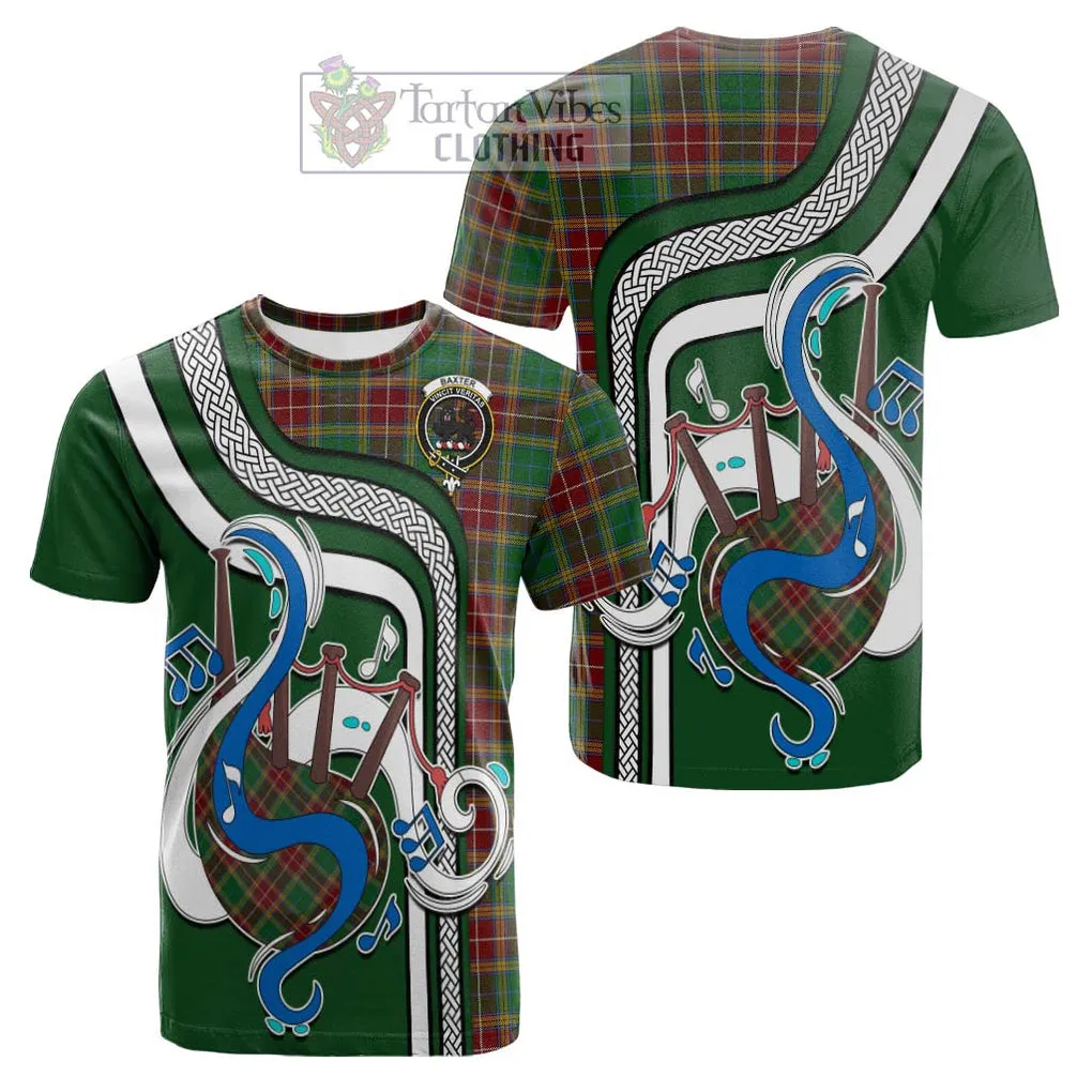 Baxter Tartan Cotton T-shirt with Epic Bagpipe Style