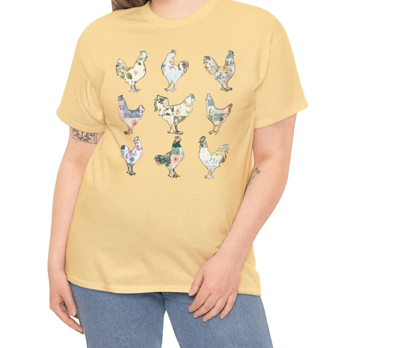 Boho Chickens | Cotton Tee