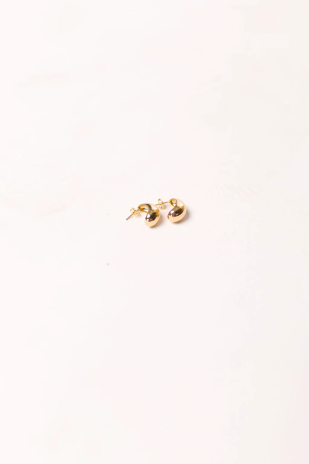 Bonnie Chunky Teardrop Studs in Gold