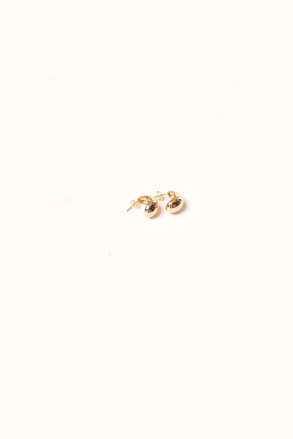 Bonnie Chunky Teardrop Studs in Gold