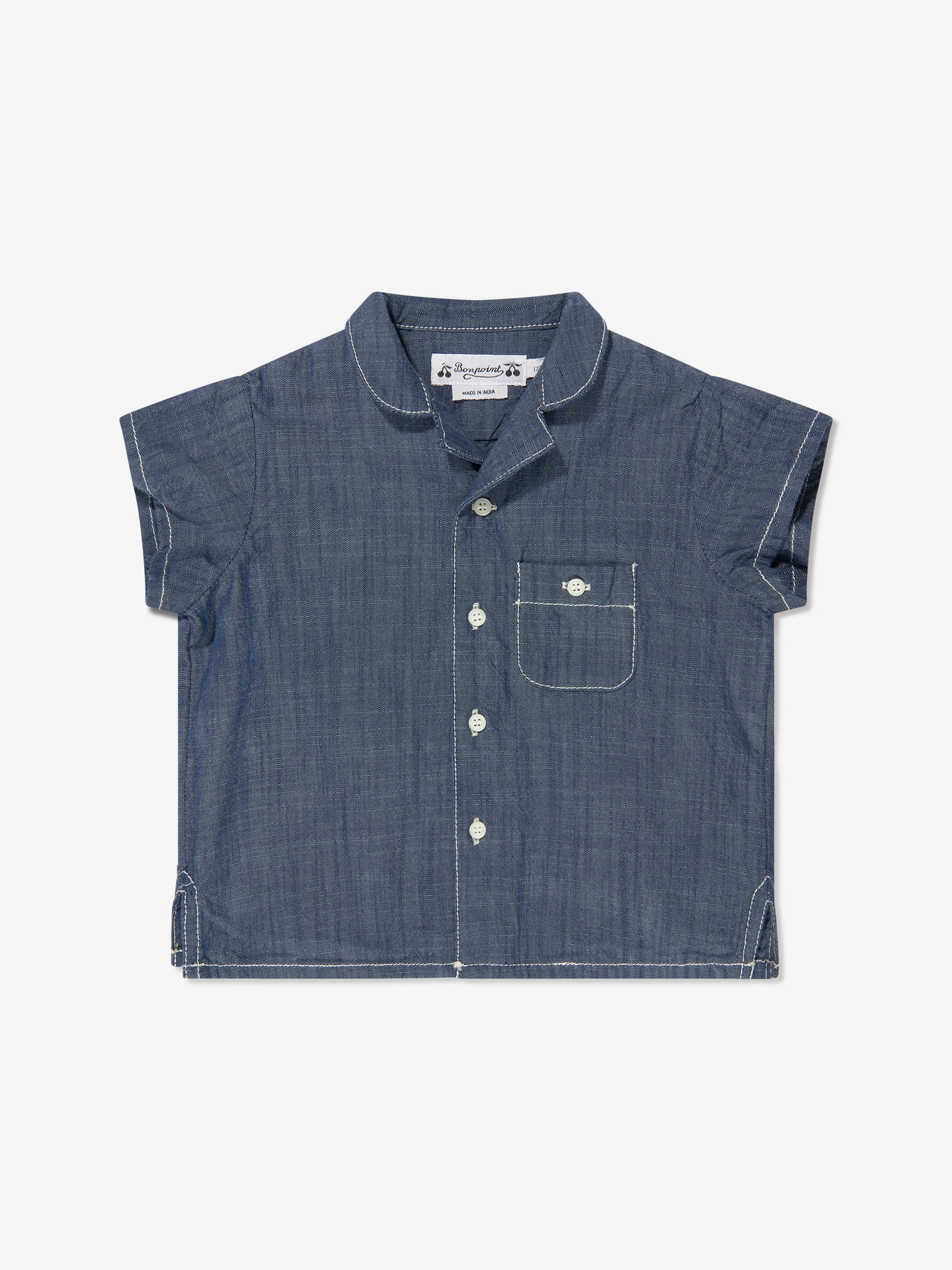 Bonpoint Baby Boys Gerald Shirt in Blue