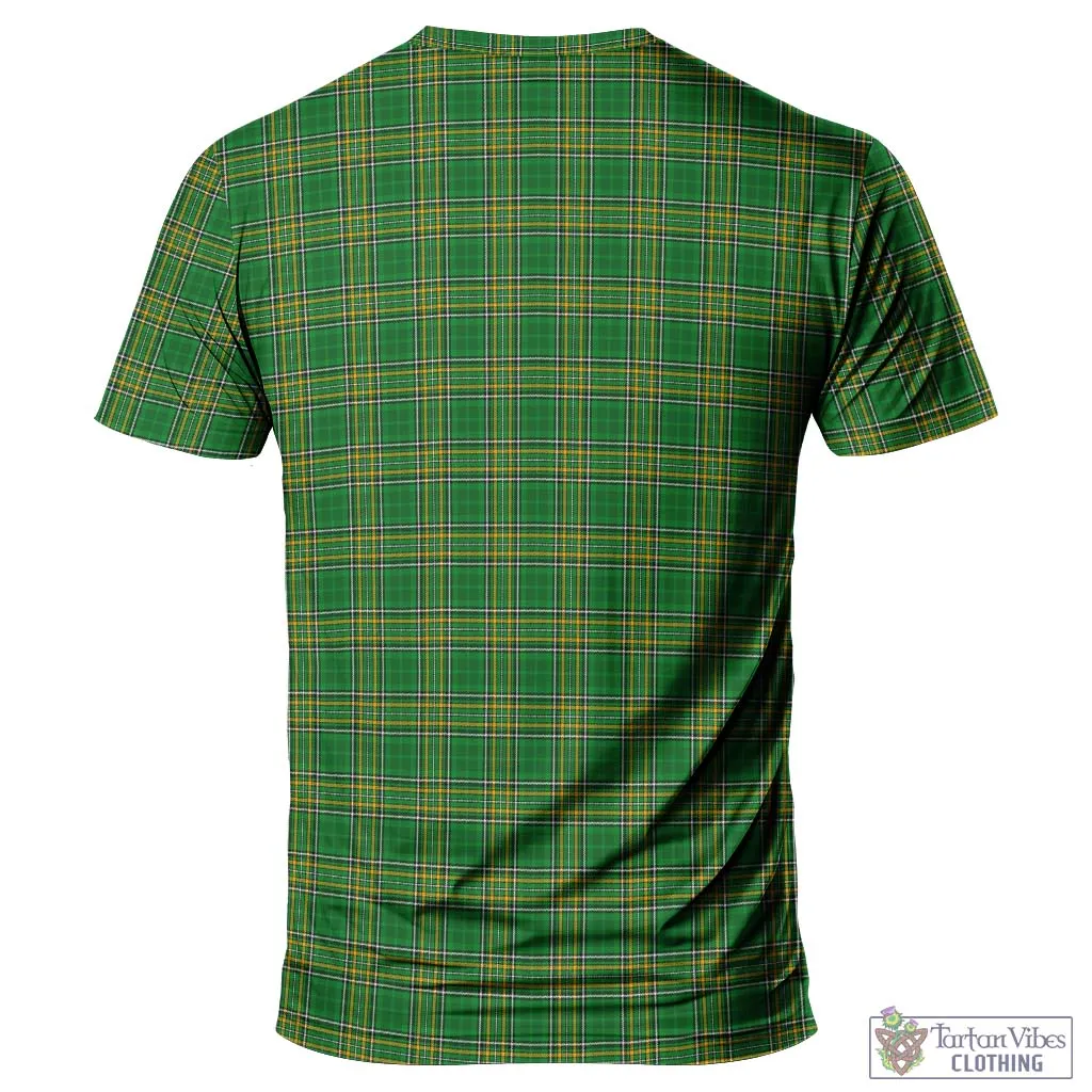 Bramhall Irish Clan Tartan T-Shirt with Family Seal