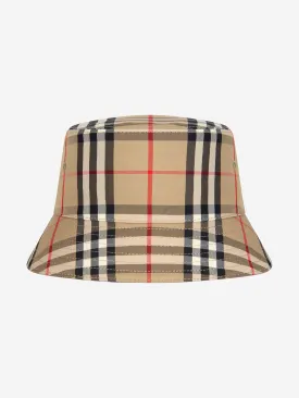 Burberry Kids Gabriel Check Baseball Cap in Beige