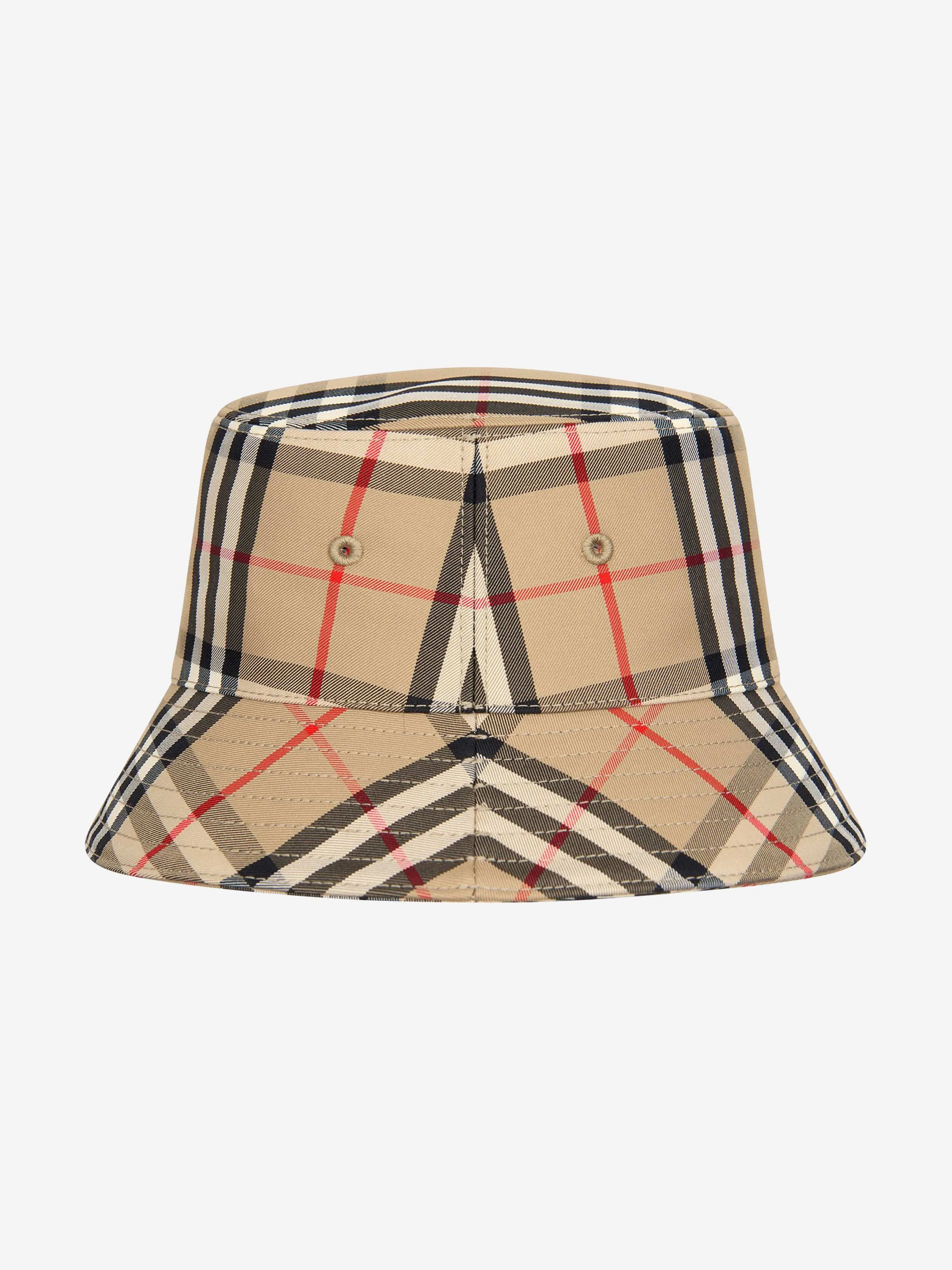 Burberry Kids Gabriel Check Baseball Cap in Beige