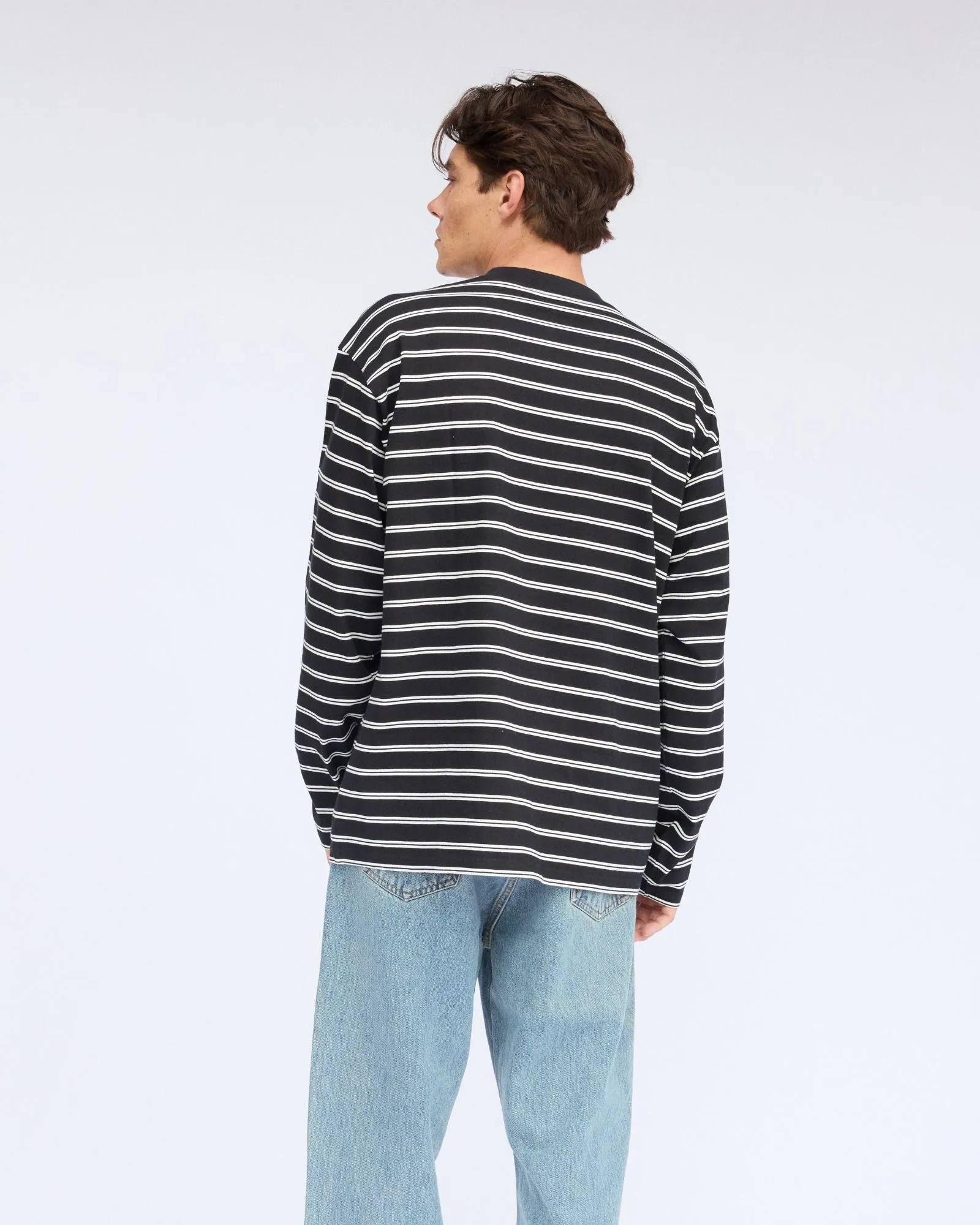 Caiden Long Sleeve  - Double Stripe BL