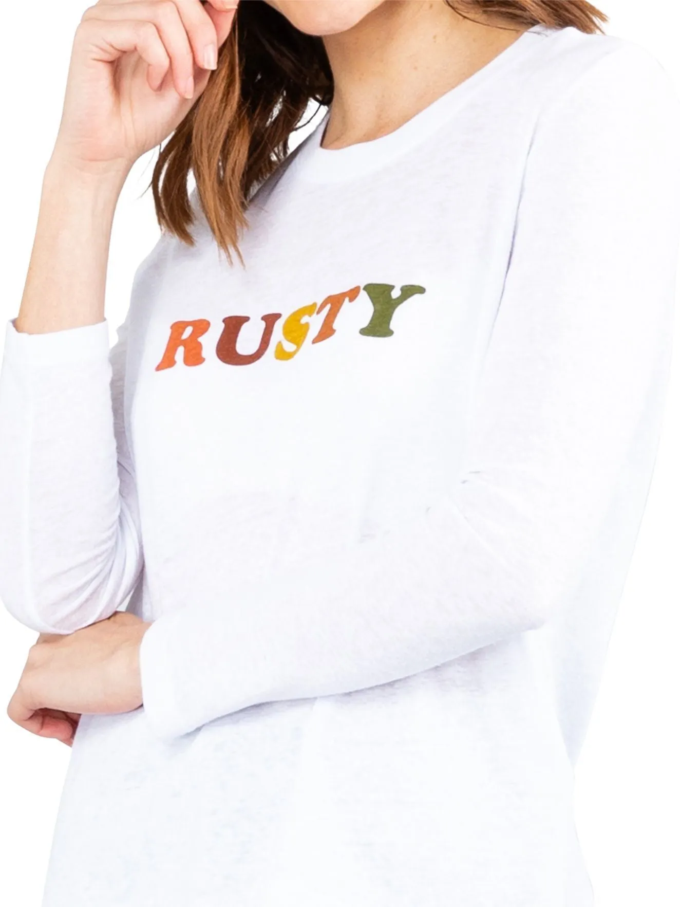 Chain Again Long Sleeve Tee - Bright White