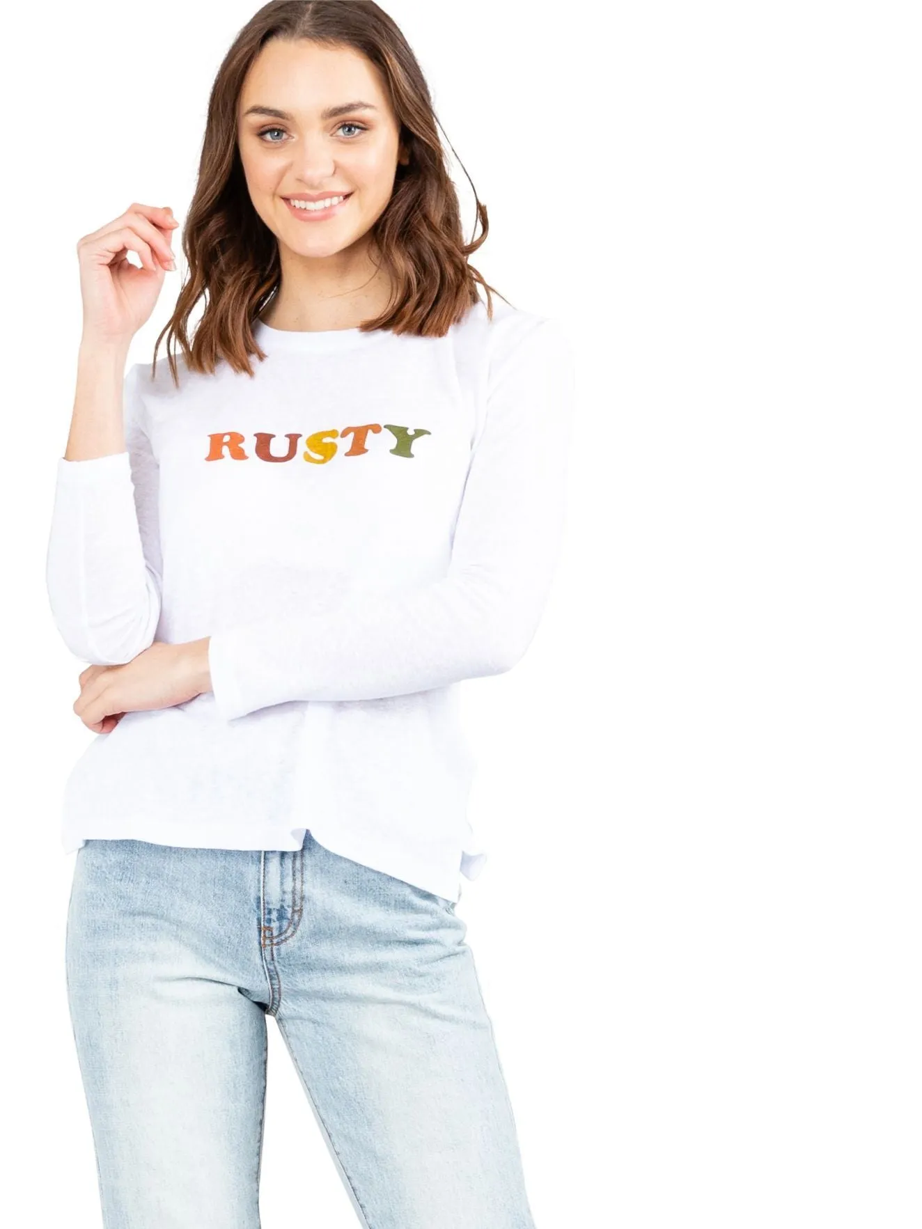 Chain Again Long Sleeve Tee - Bright White