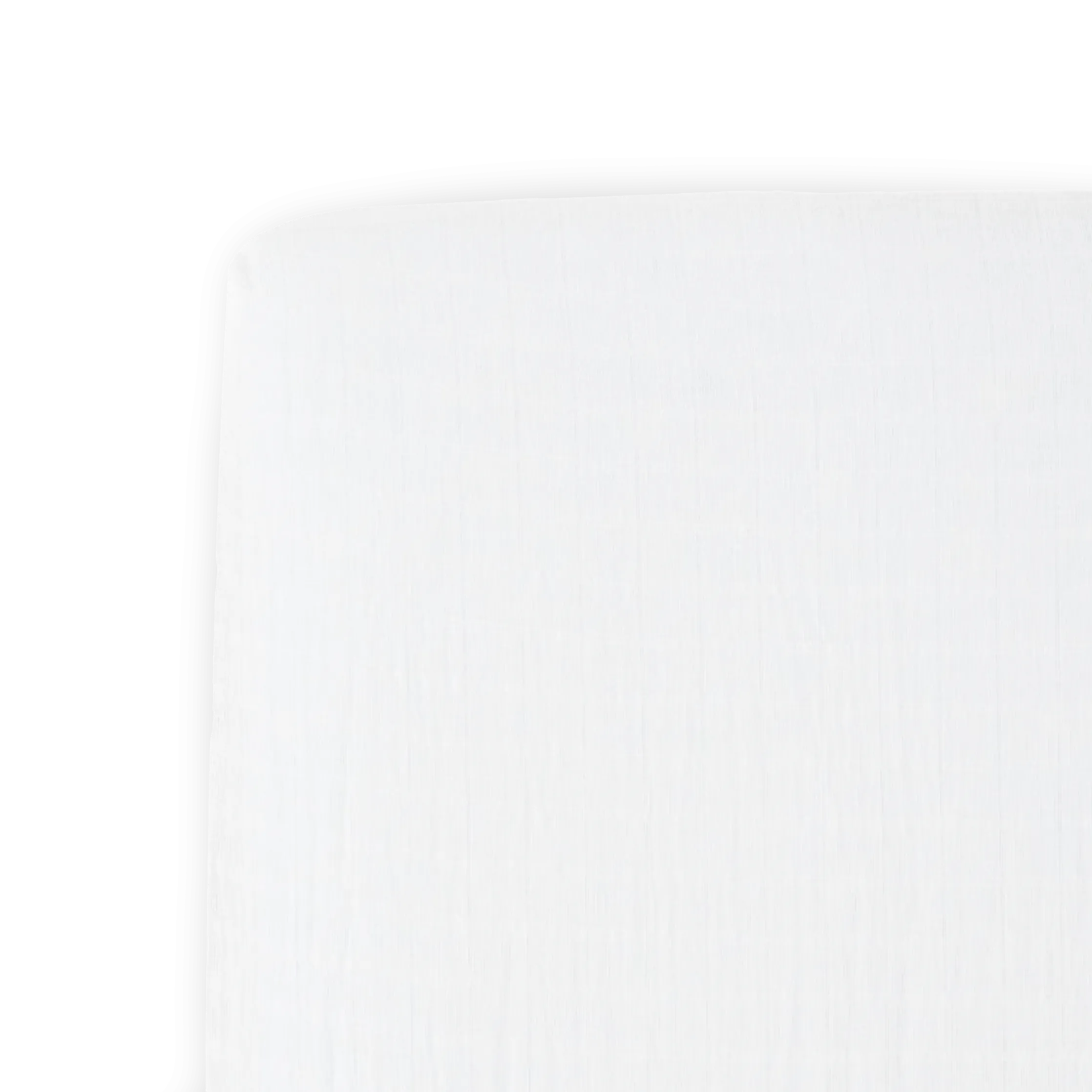 Cotton Muslin Crib Sheet - White