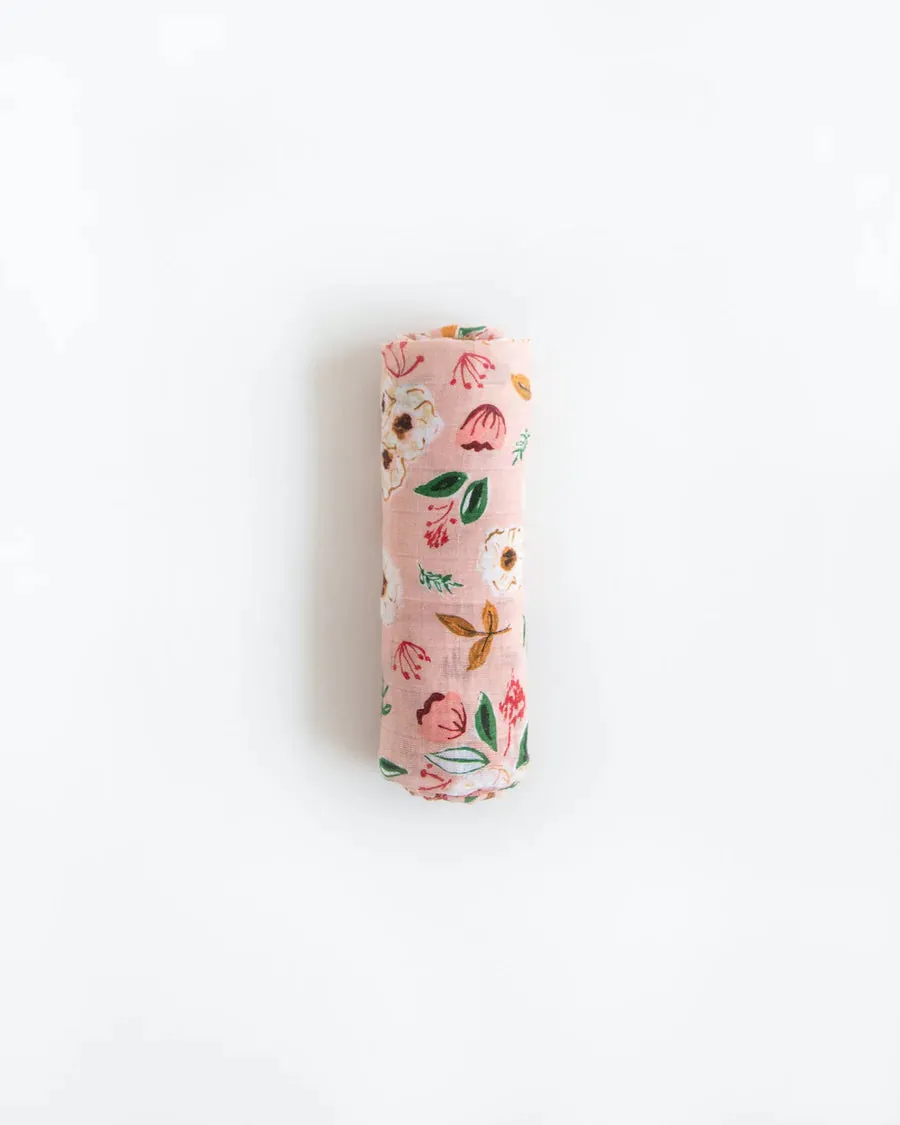 Cotton Swaddle, Vintage Floral