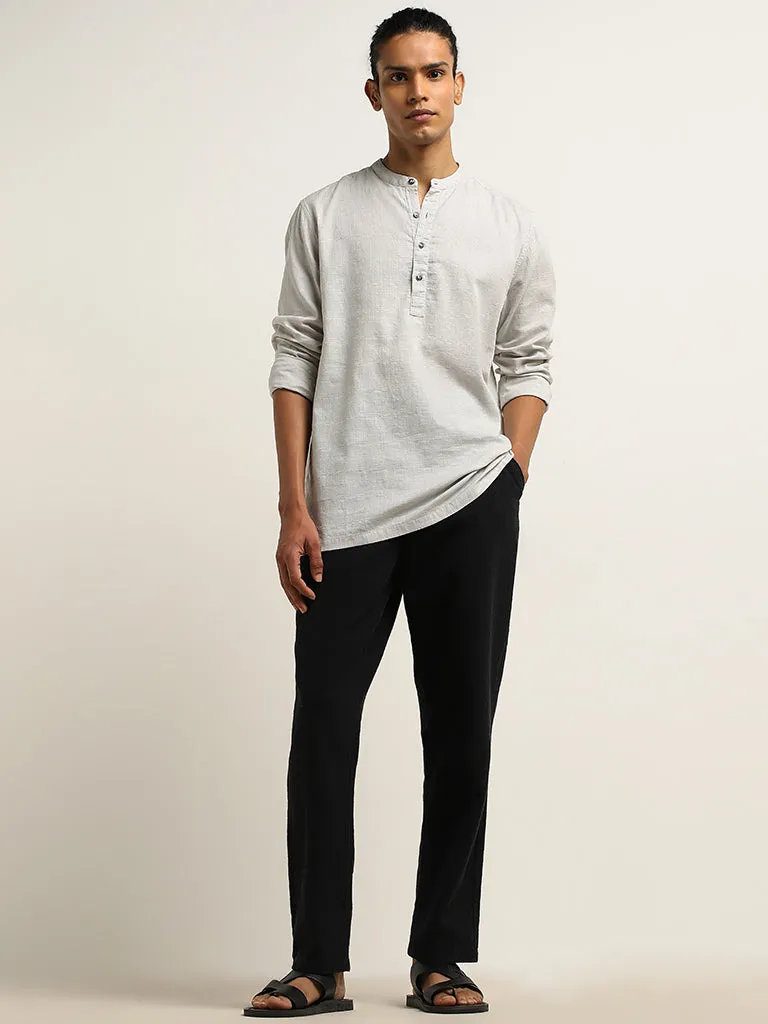 ETA Grey Resort-Fit Cotton Shirt