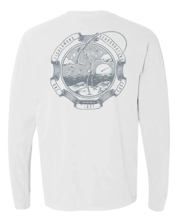 Fish Heads One Last Cast Comfort Colors Long Sleeve Shirt