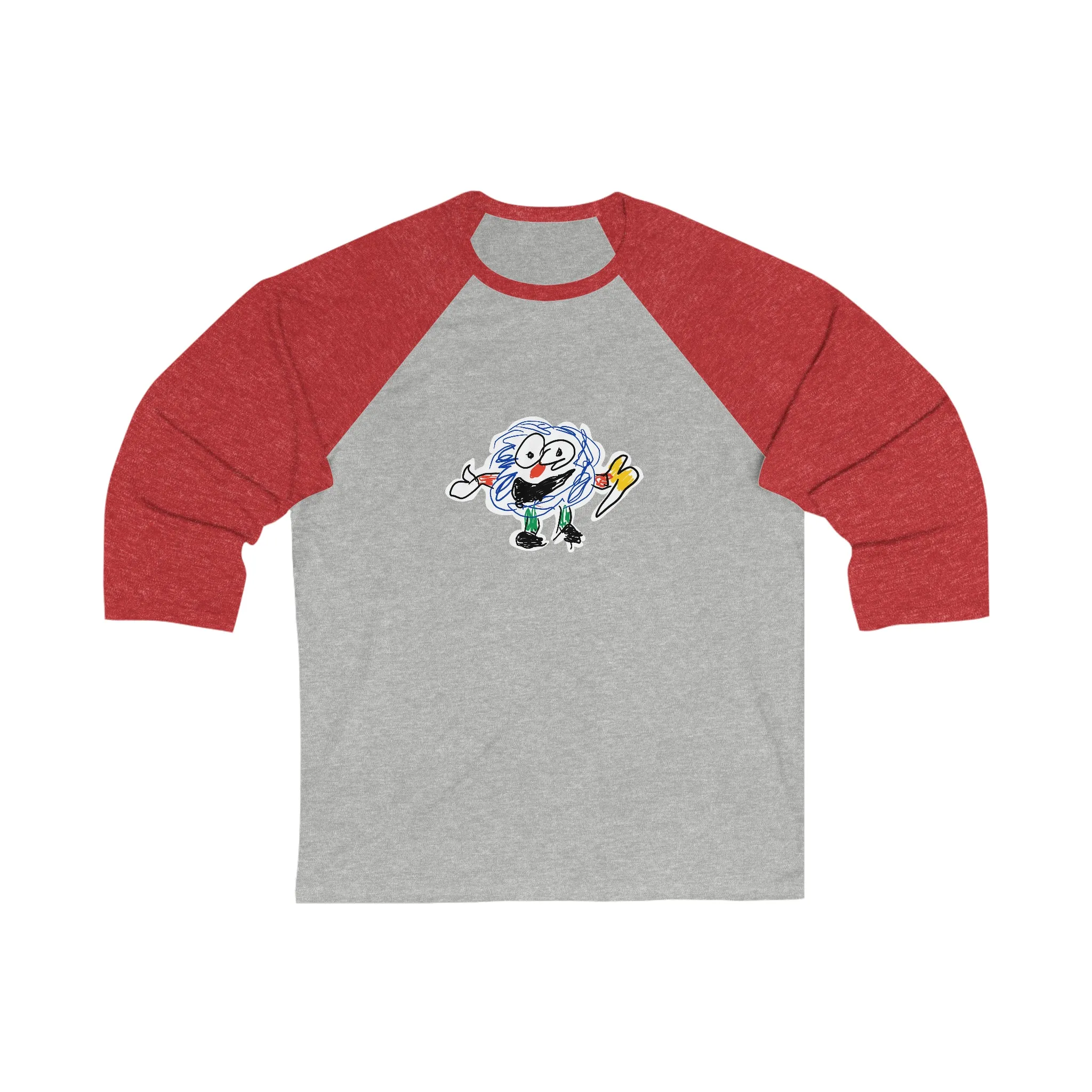 Fluffy Man Adult Baseball Tee