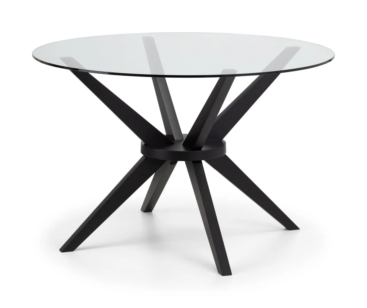 Hayden Round Glass 120Cm Table