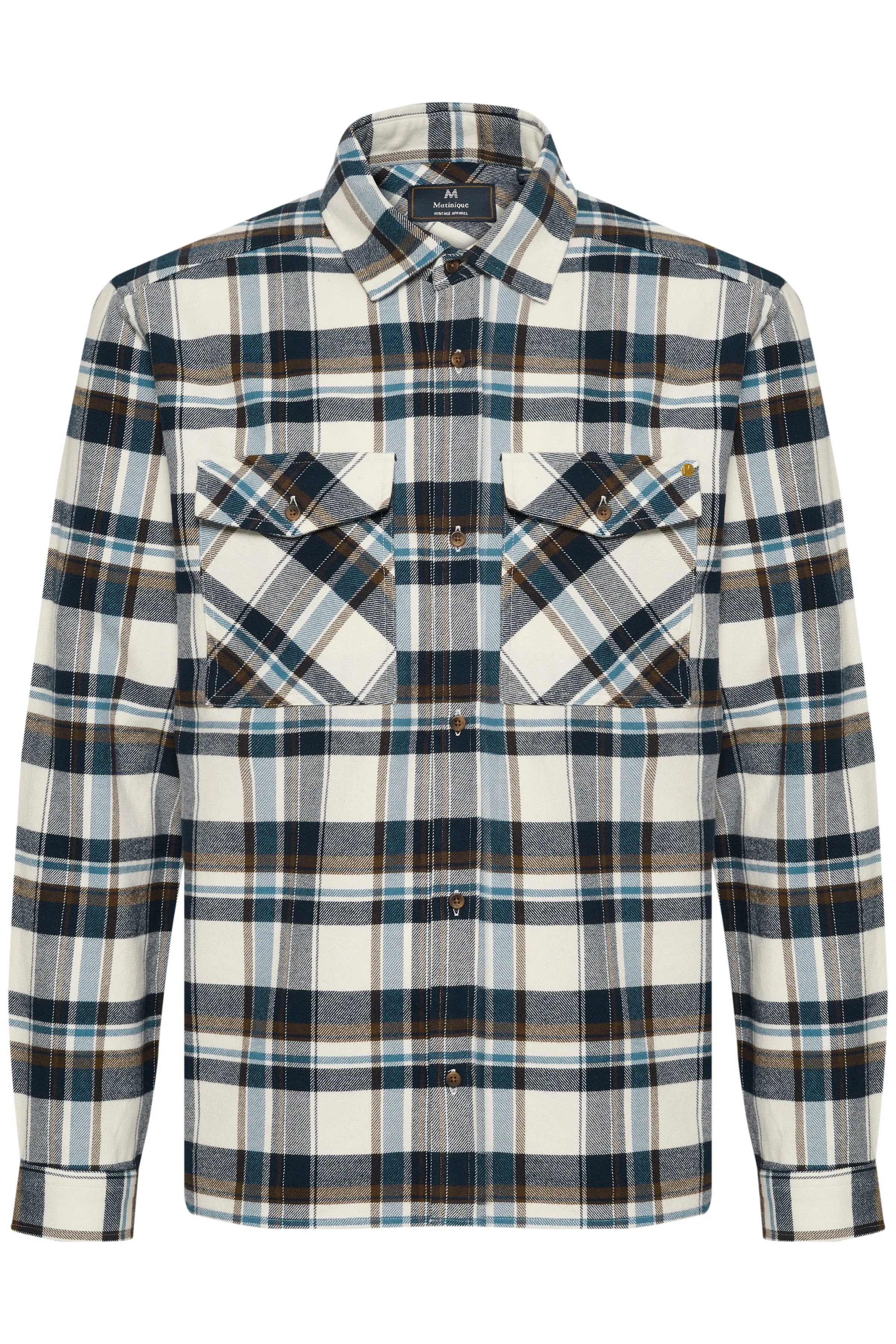 Matinique® MAGibbon Heritage Check OverShirt/Dark Navy - New AW24