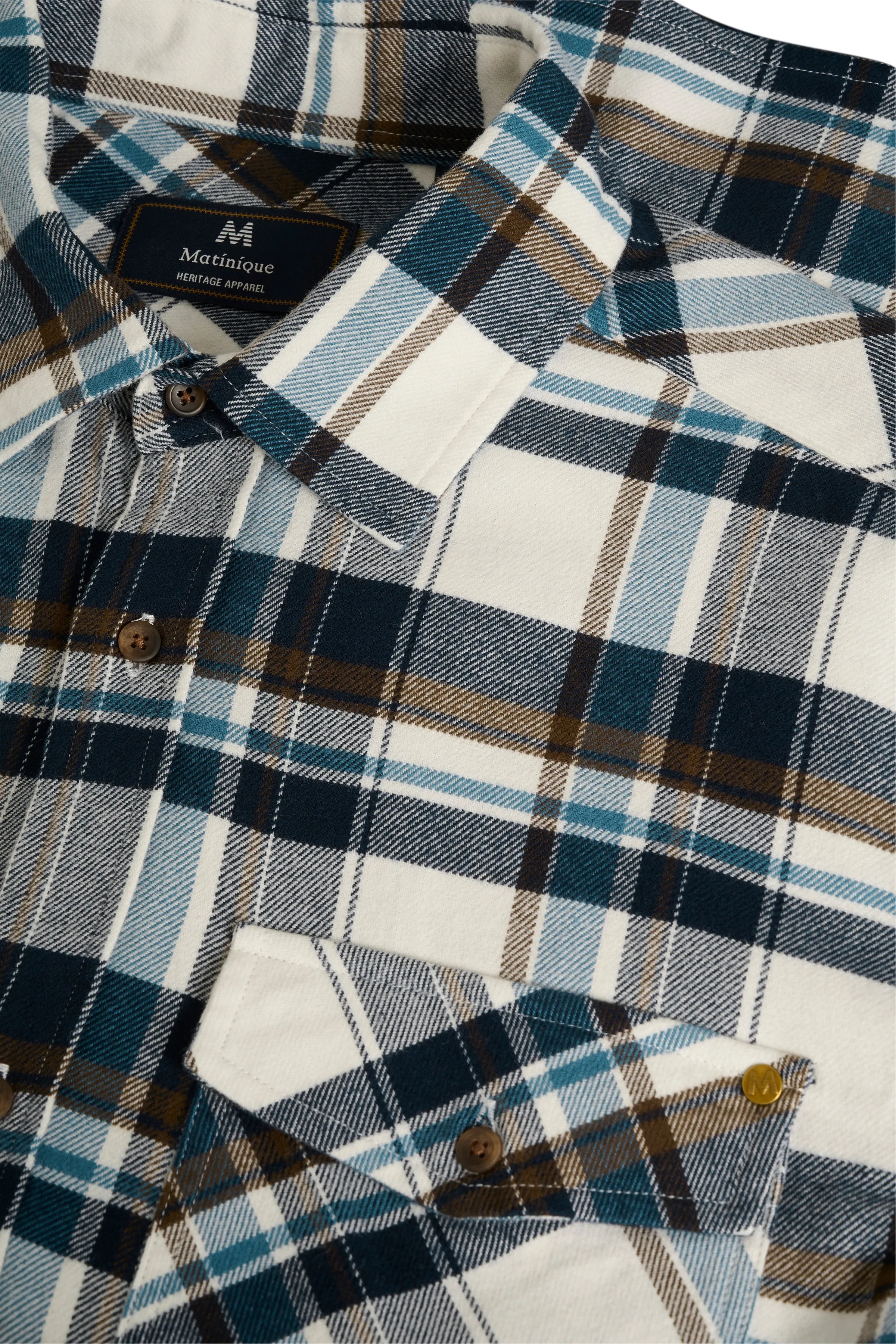 Matinique® MAGibbon Heritage Check OverShirt/Dark Navy - New AW24