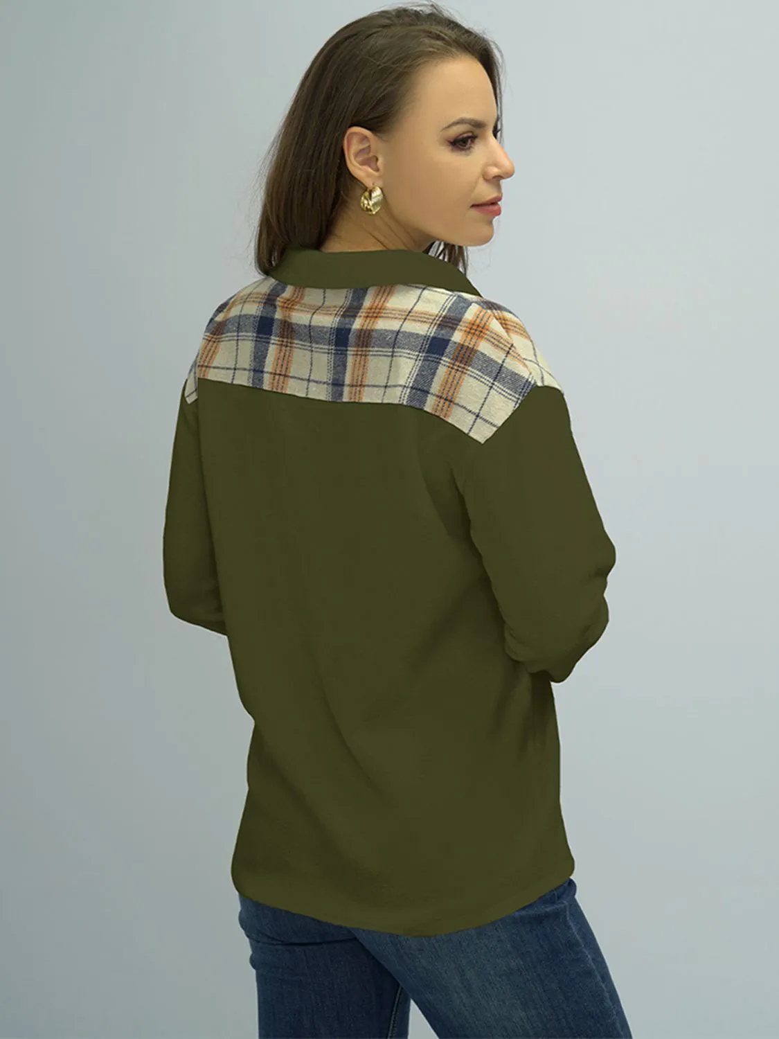 Nsquared Plaid Dropped Shoulder Shirt