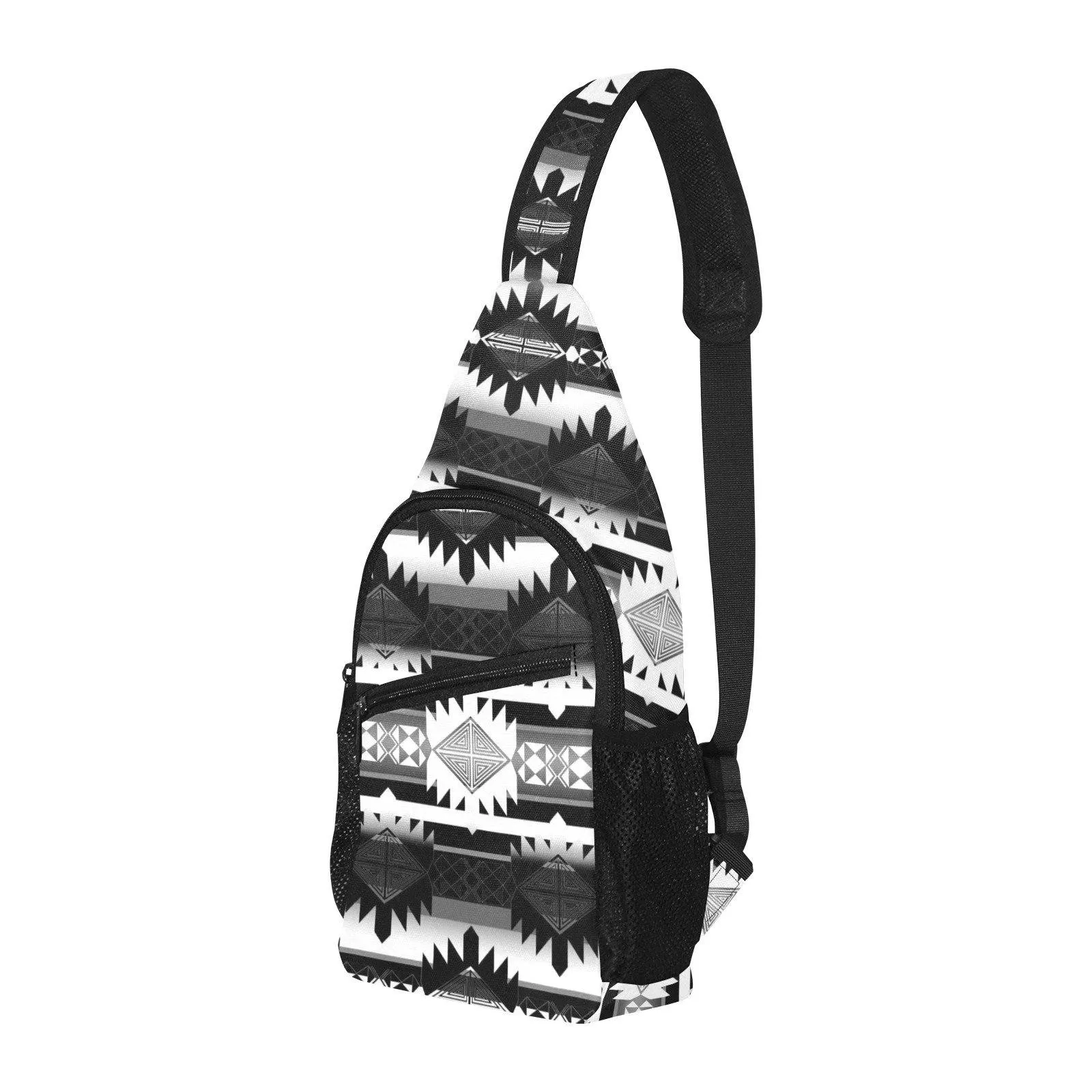 Okotoks Black and White Chest Bag