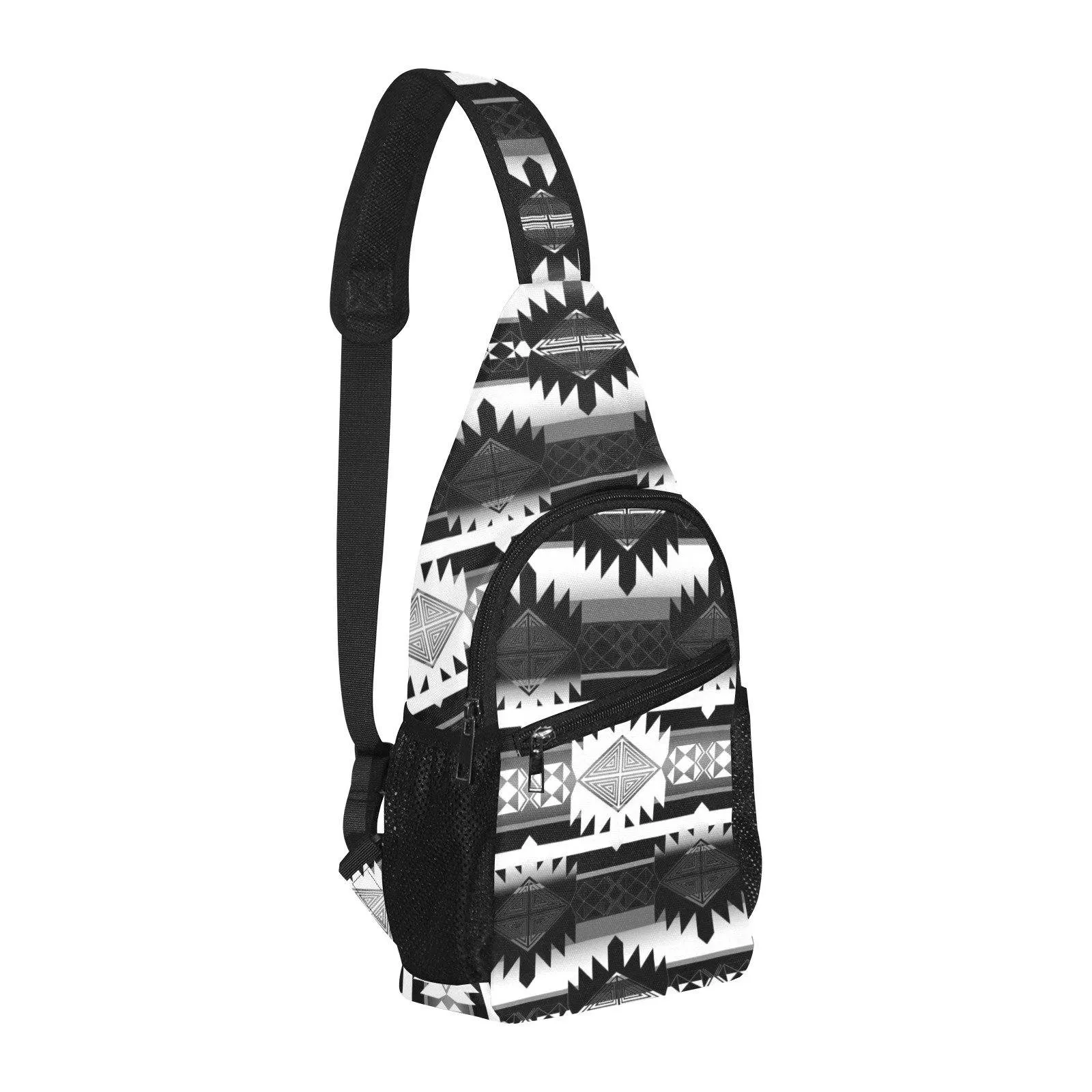 Okotoks Black and White Chest Bag