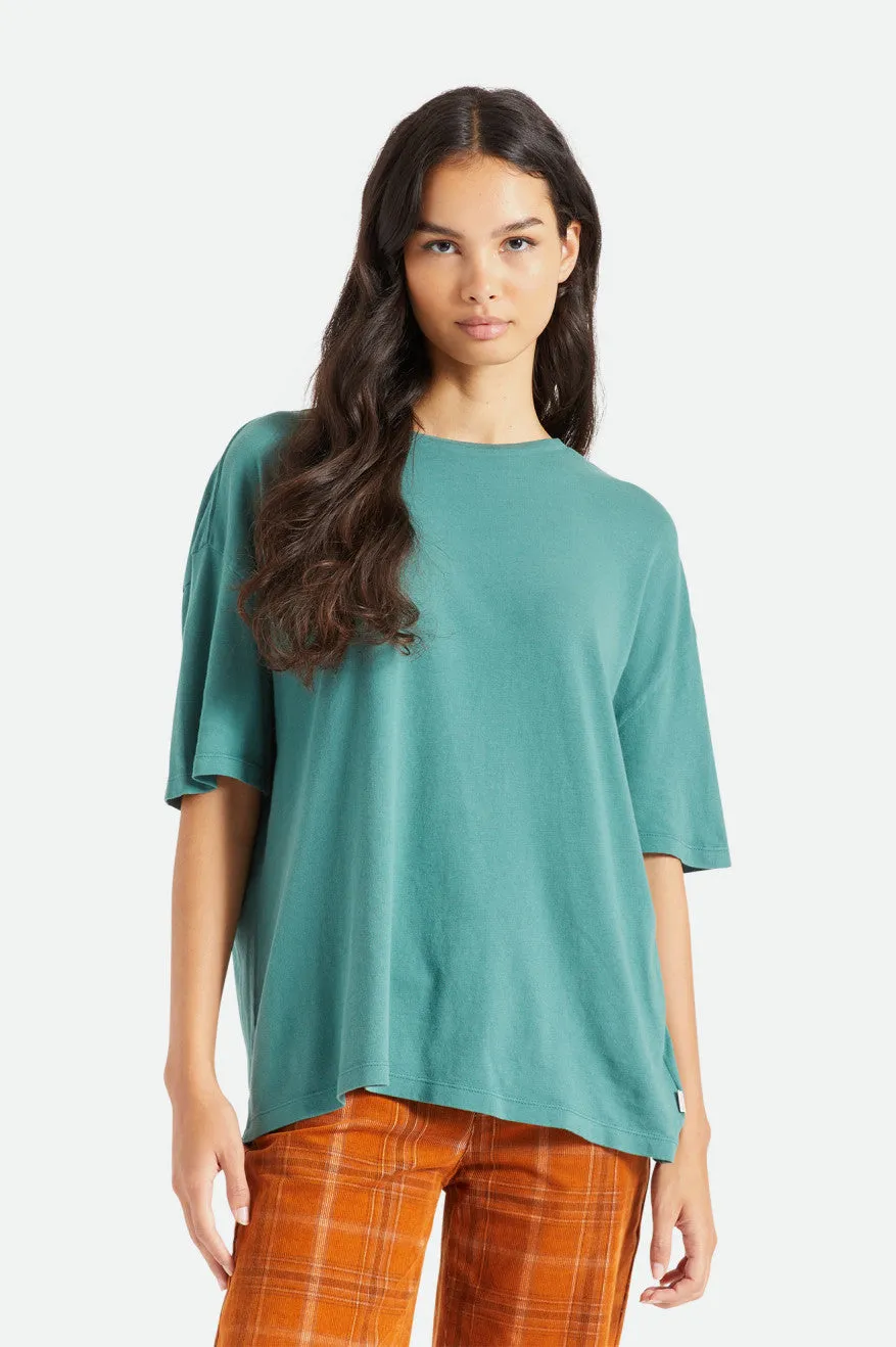 Oversized Boyfriend Tee - Emerald