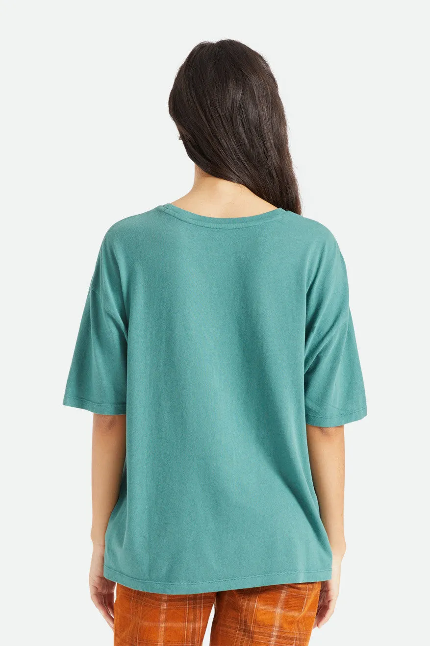 Oversized Boyfriend Tee - Emerald