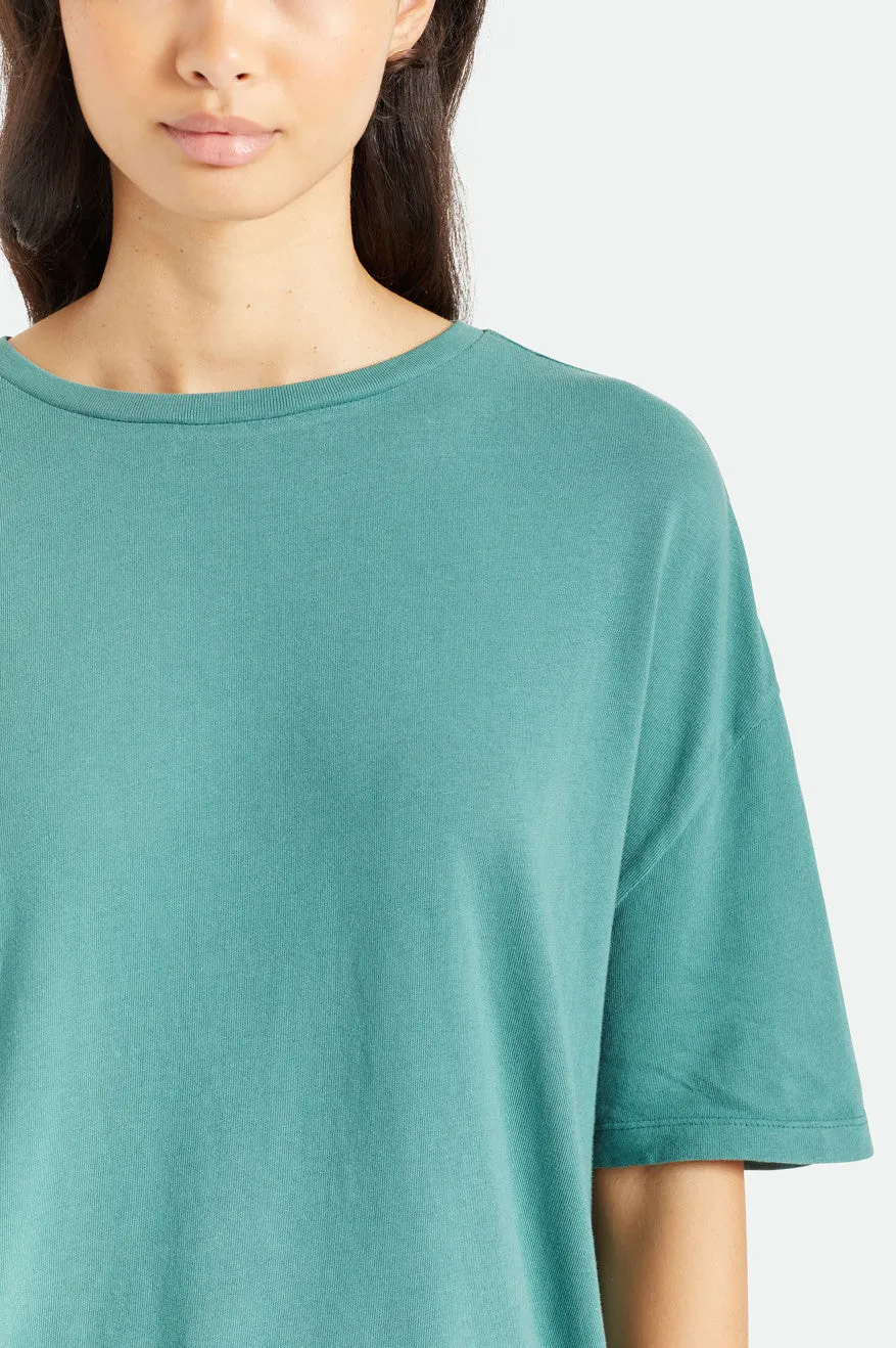 Oversized Boyfriend Tee - Emerald