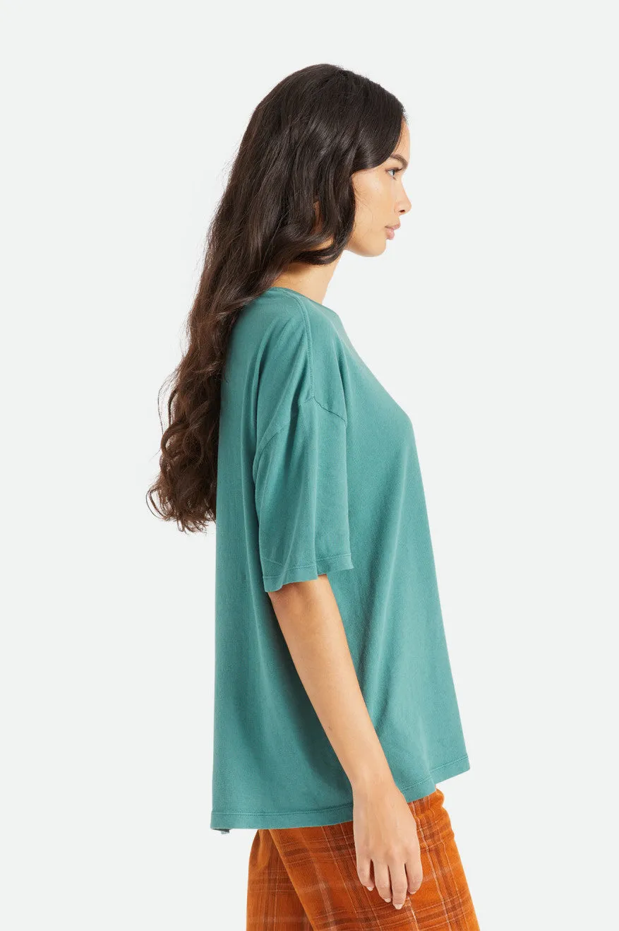 Oversized Boyfriend Tee - Emerald