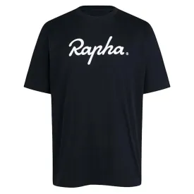 RAPHA Cotton T-Shirt Large Logo - BBK/Black White