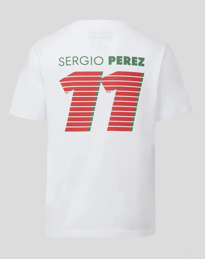 Red Bull Racing F1 Kids Sergio "Checo" Perez T-Shirt - Youth White/Black