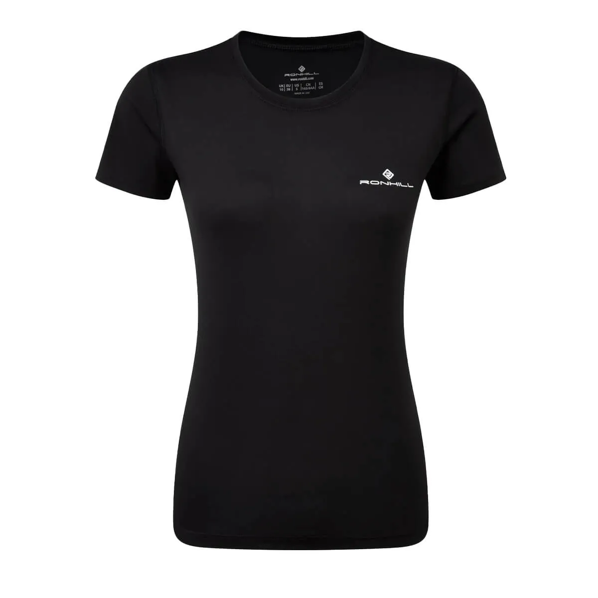 Ronhill Core S/S Tee Womens | Black/brightwhite