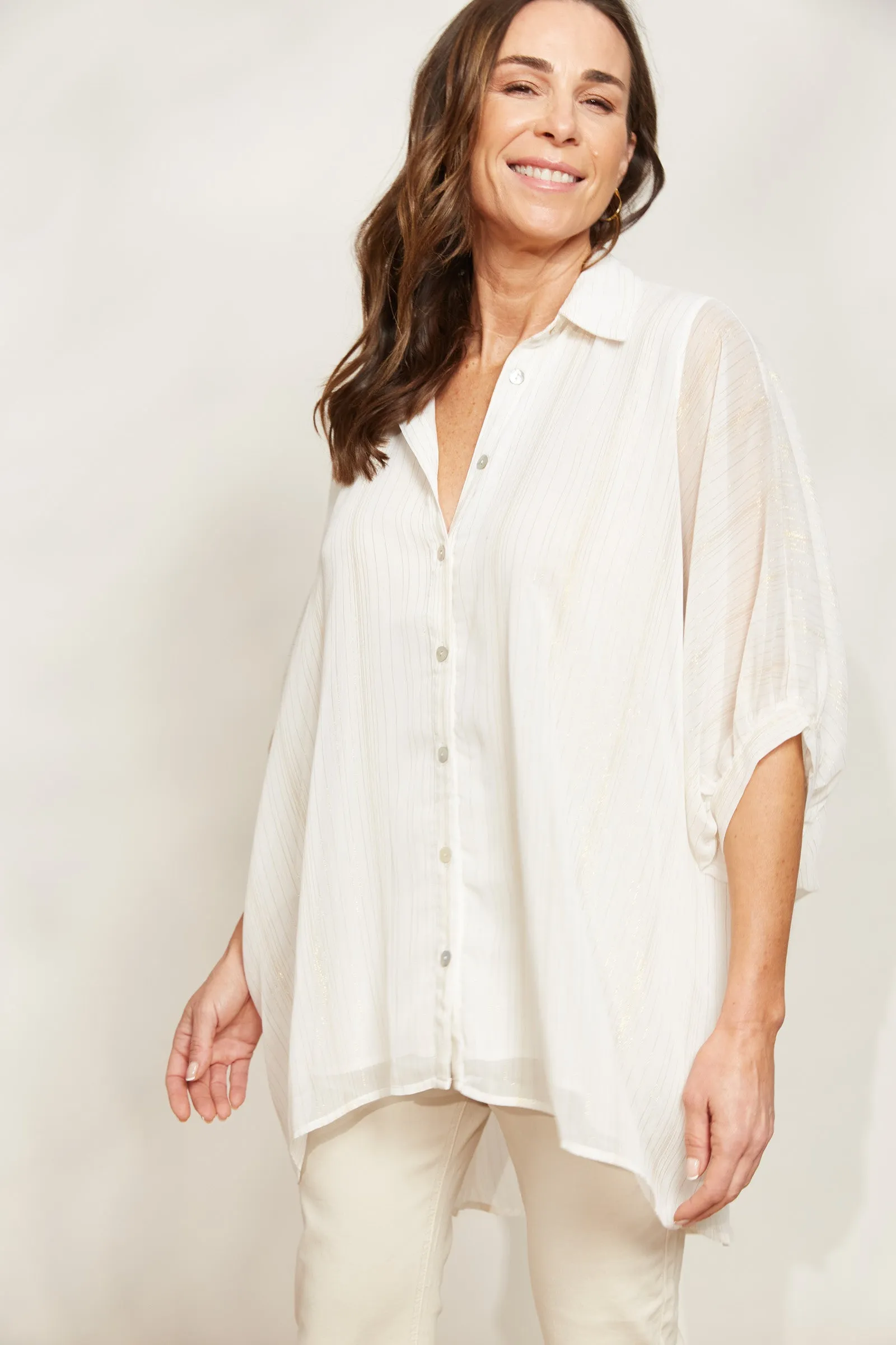 Sereno Relaxed Shirt - Pearl