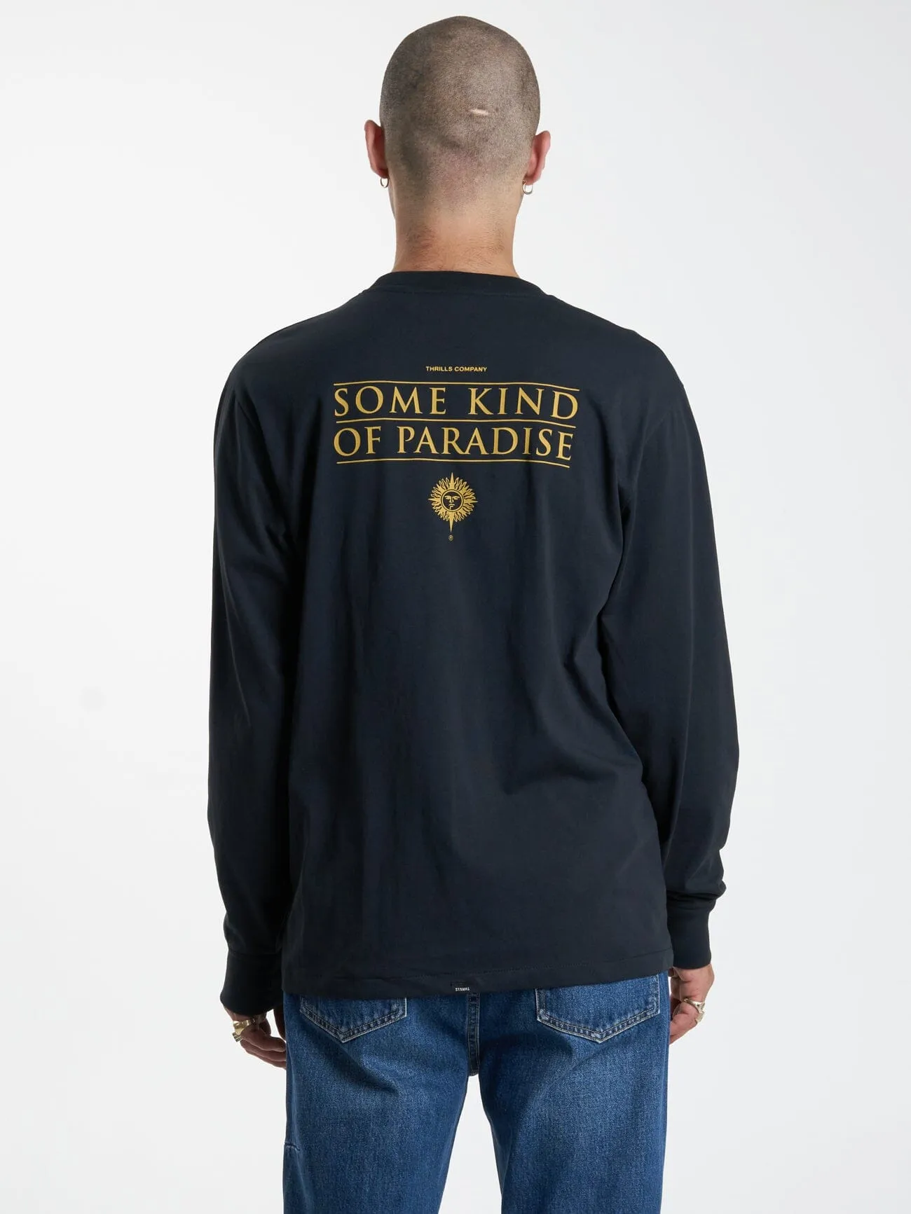 Silence Merch Fit LS Tee - Washed Black