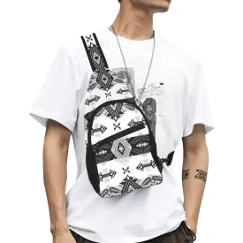 Sovereign Nation Black and White Chest Bag