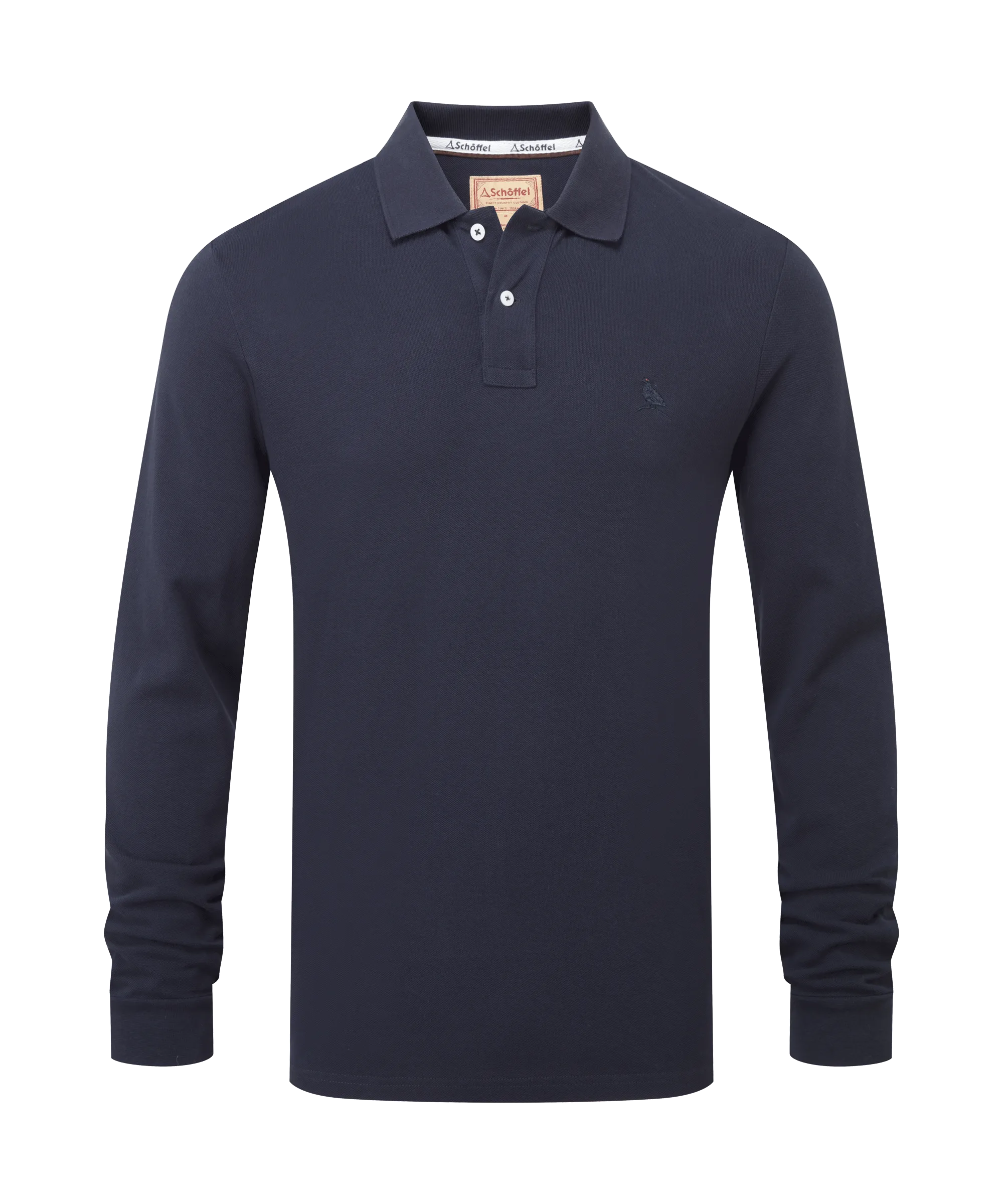 St Ives Long Sleeve Polo Shirt - Navy