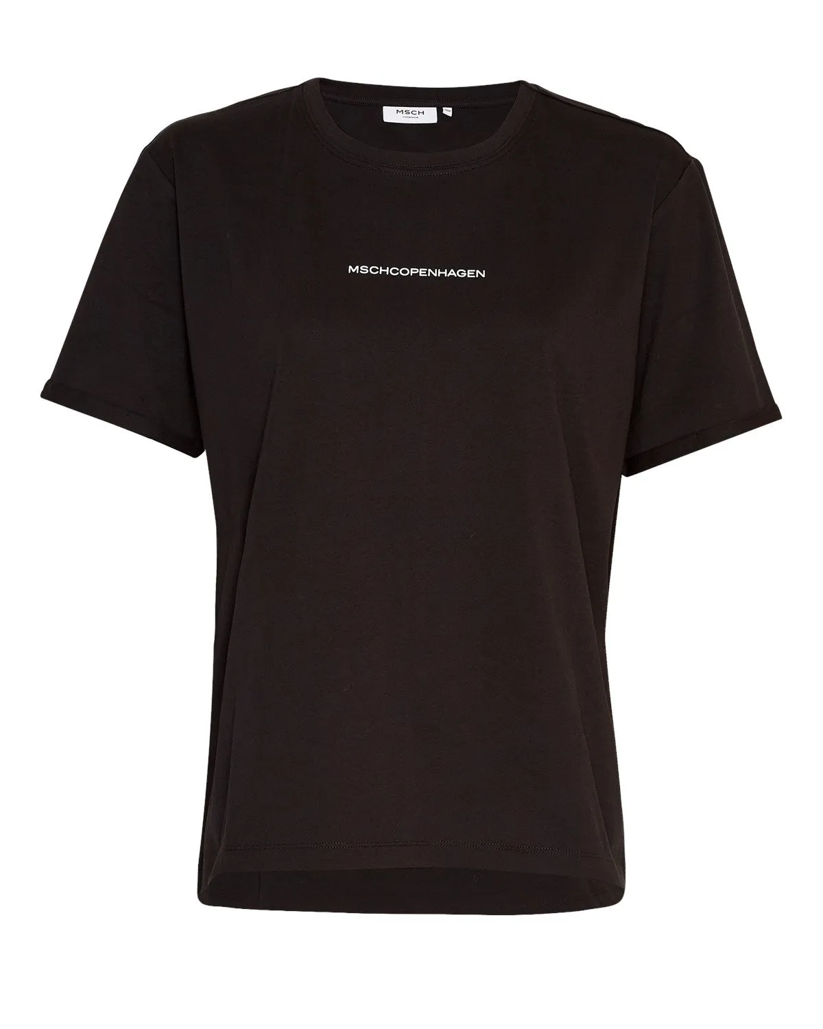 Terina Organic Small Logo Tee - Black/White