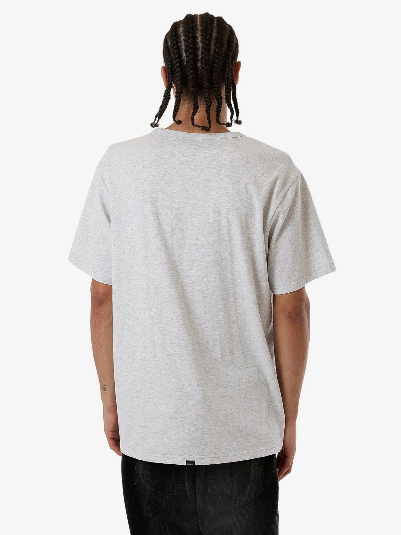 Thrills Workwear Embro Merch Fit Tee - White Marle