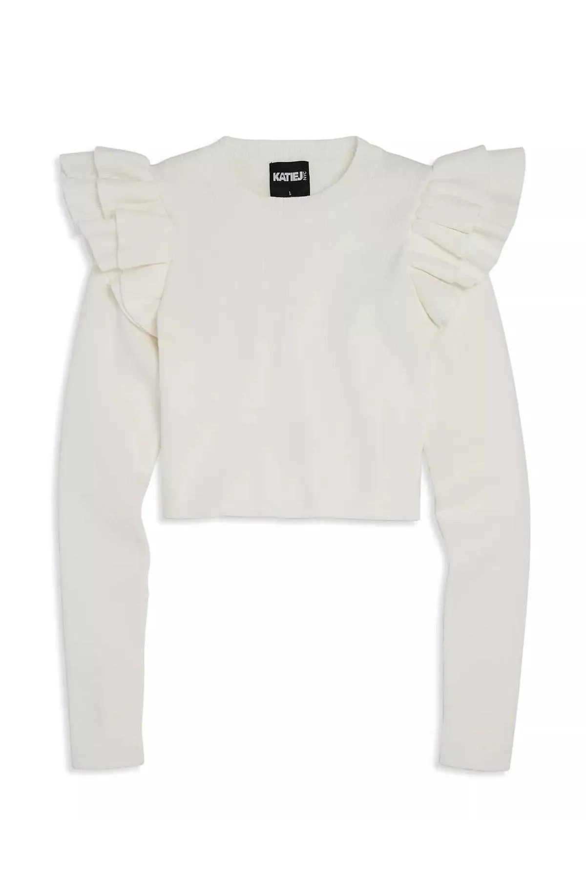 Tween Sweater | Isla Long Sleeve Top in Winter White | Katie J NYC